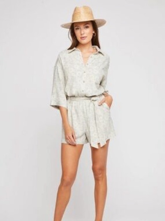 Gentle Fawn Pants - Gentle Fawn light beige romper XL (see photos)